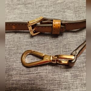 Mickael Kors Brown Leather Strap With Gold Hardware EUC